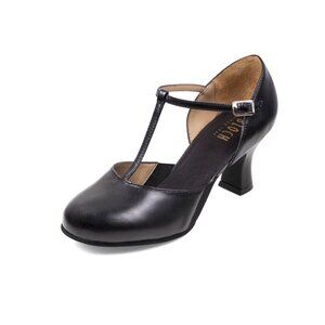 Bloch black split flex leather character shoes